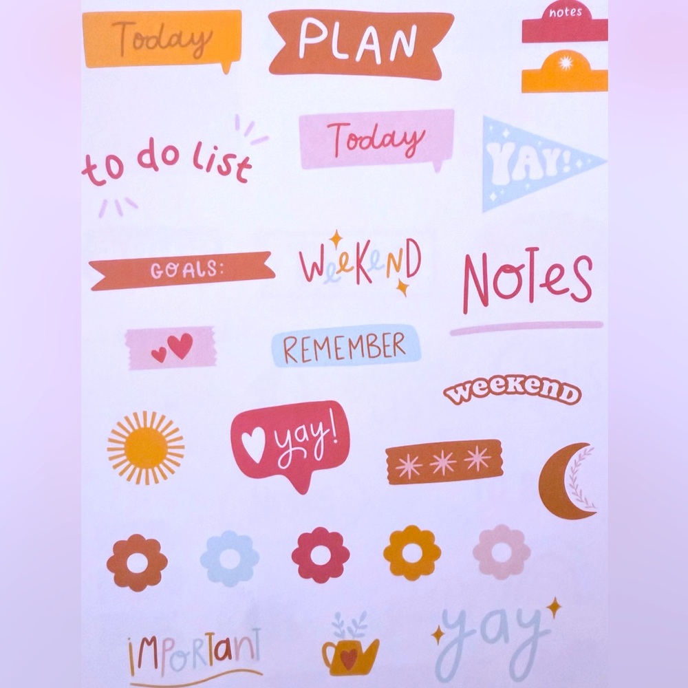 Colorful Home Design Stickers Set of 2